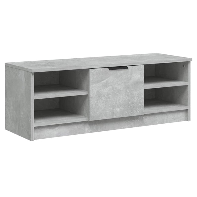 tv-bord 102x35,5x36,5 cm konstrueret træ betongrå
