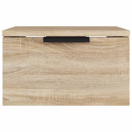 væghængt sengebord 34x30x20 cm sonoma-eg