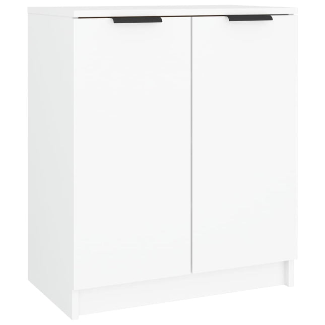 skoskab 59x35x70 cm konstrueret træ hvid