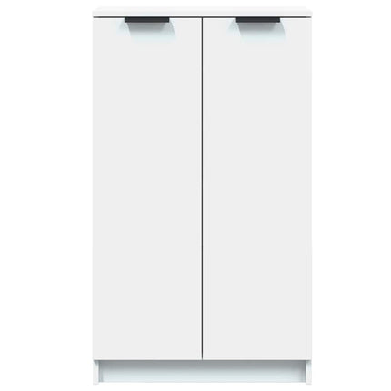 skoskab 59x35x100,5 cm konstrueret træ hvid