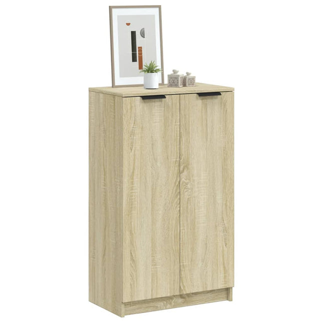 skoskab 59x35x100,5 cm konstrueret træ sonoma-eg