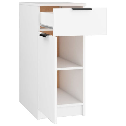 skrivebord 33,5x50x75 cm konstrueret træ hvid