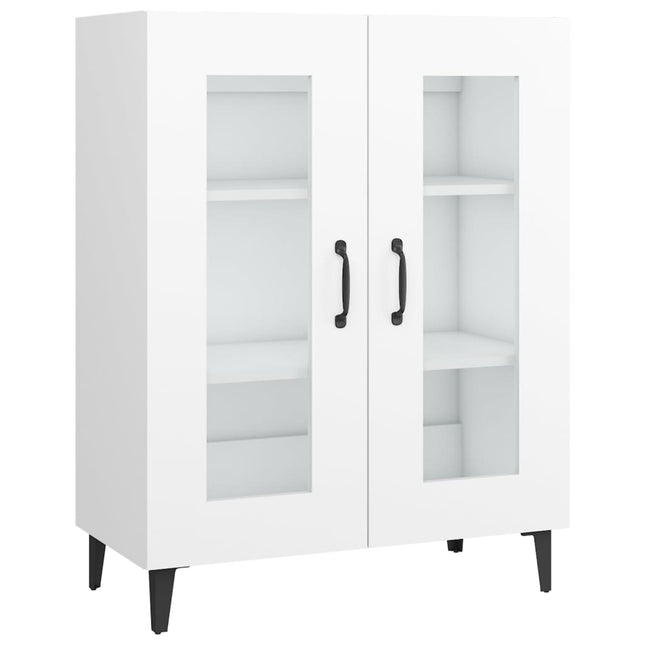 skænk 69,5x34x90 cm konstrueret træ hvid