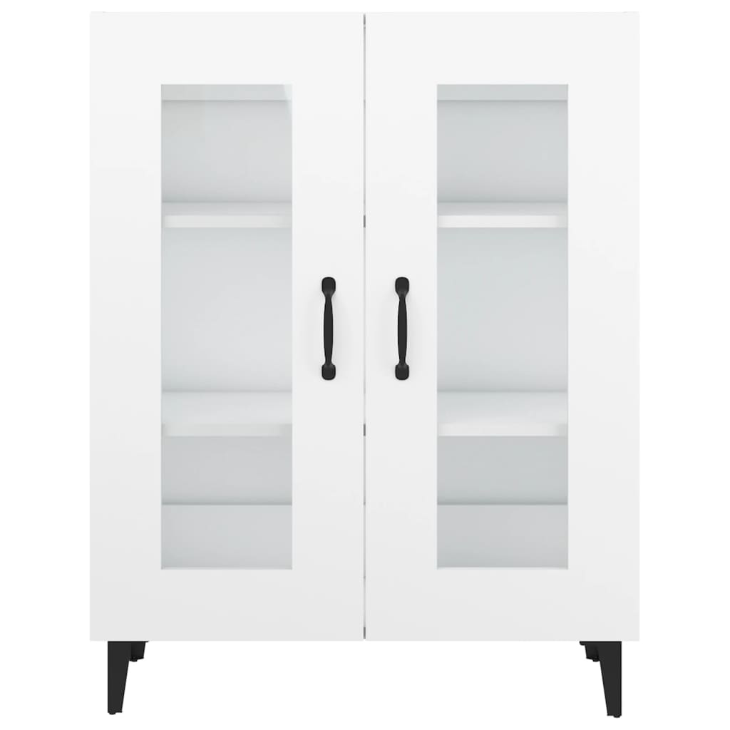 skænk 69,5x34x90 cm konstrueret træ hvid