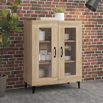 skænk 69,5x34x90 cm konstrueret træ sonoma-eg
