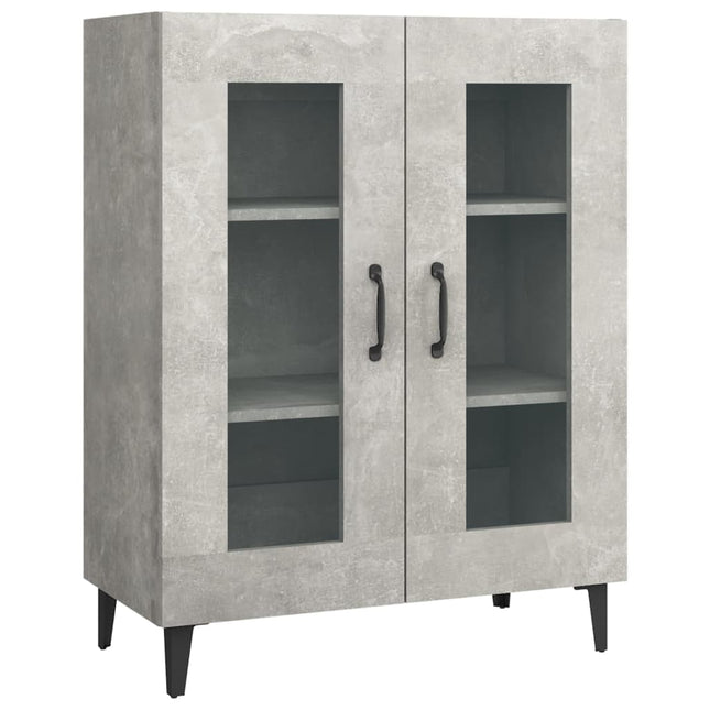 skænk 69,5x34x90 cm konstrueret træ betongrå