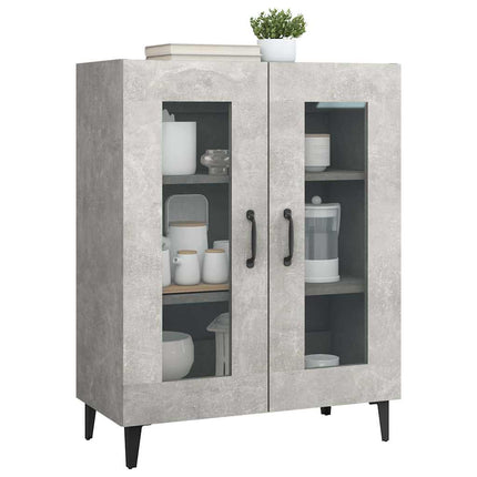 skænk 69,5x34x90 cm konstrueret træ betongrå