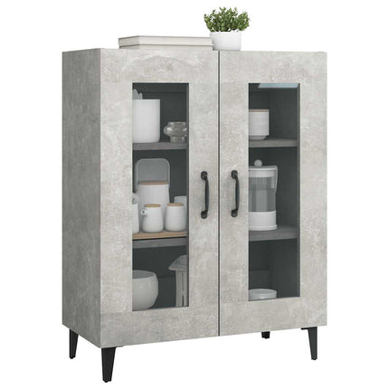 skænk 69,5x34x90 cm konstrueret træ betongrå