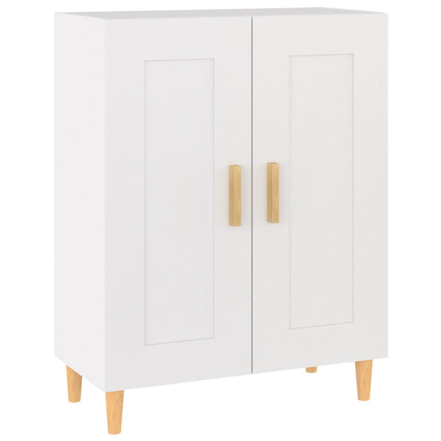 skænk 69,5x34x90 cm konstrueret træ hvid