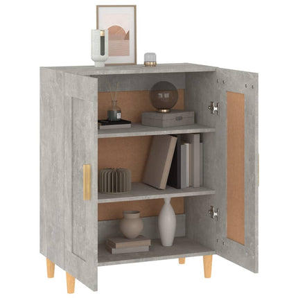 skænk 69,5x34x90 cm konstrueret træ betongrå