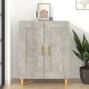 skænk 69,5x34x90 cm konstrueret træ betongrå