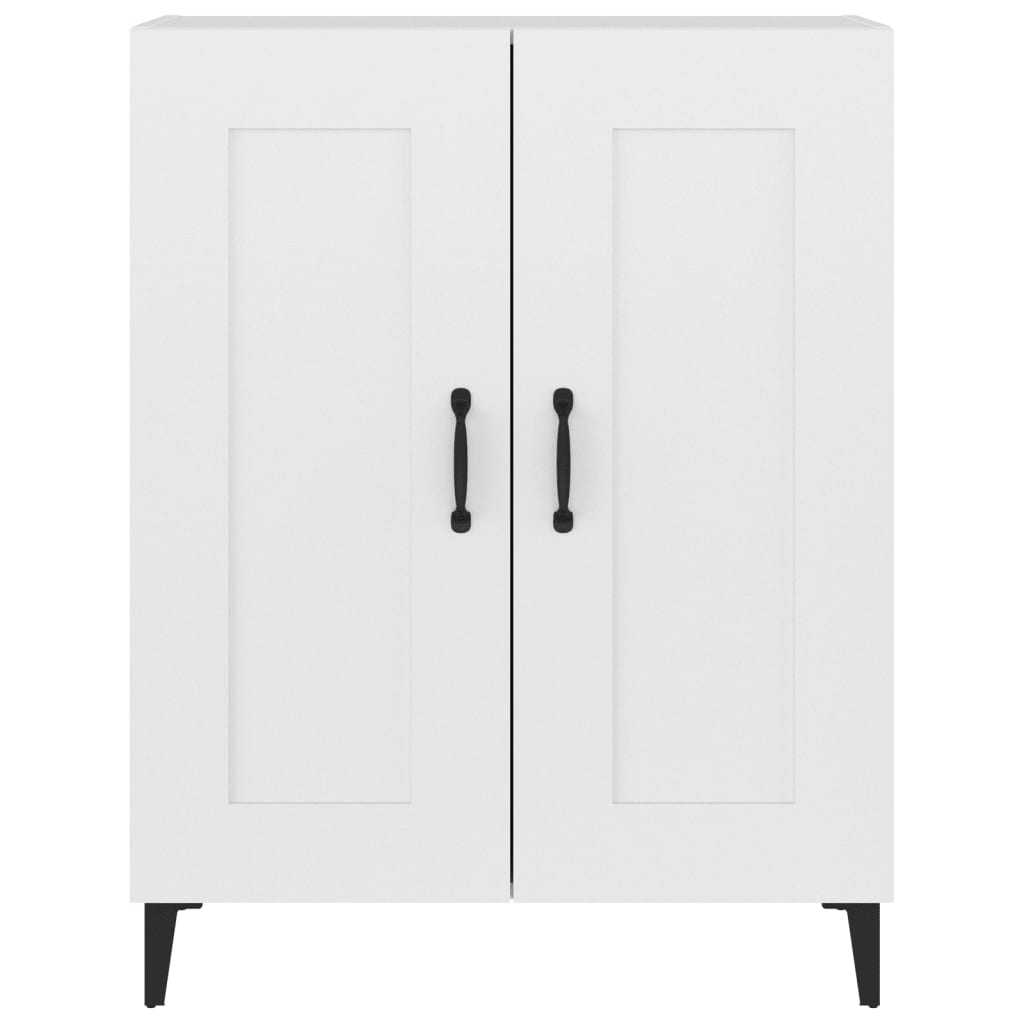 skænk 69,5x34x90 cm konstrueret træ hvid