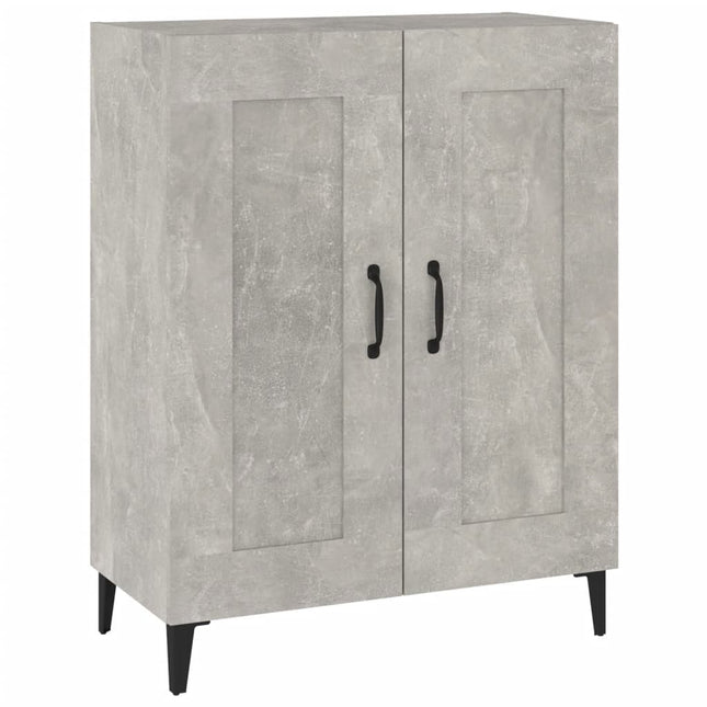 skænk 69,5x34x90 cm konstrueret træ betongrå