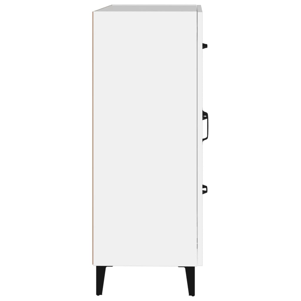 skænk 69,5x34x90 cm konstrueret træ hvid