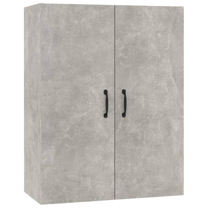 vægskab 69,5x34x90 cm konstrueret træ betongrå