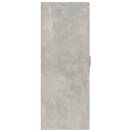 vægskab 69,5x34x90 cm konstrueret træ betongrå