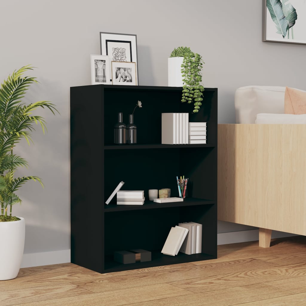 vægskab 69,5x32,5x90 cm sort