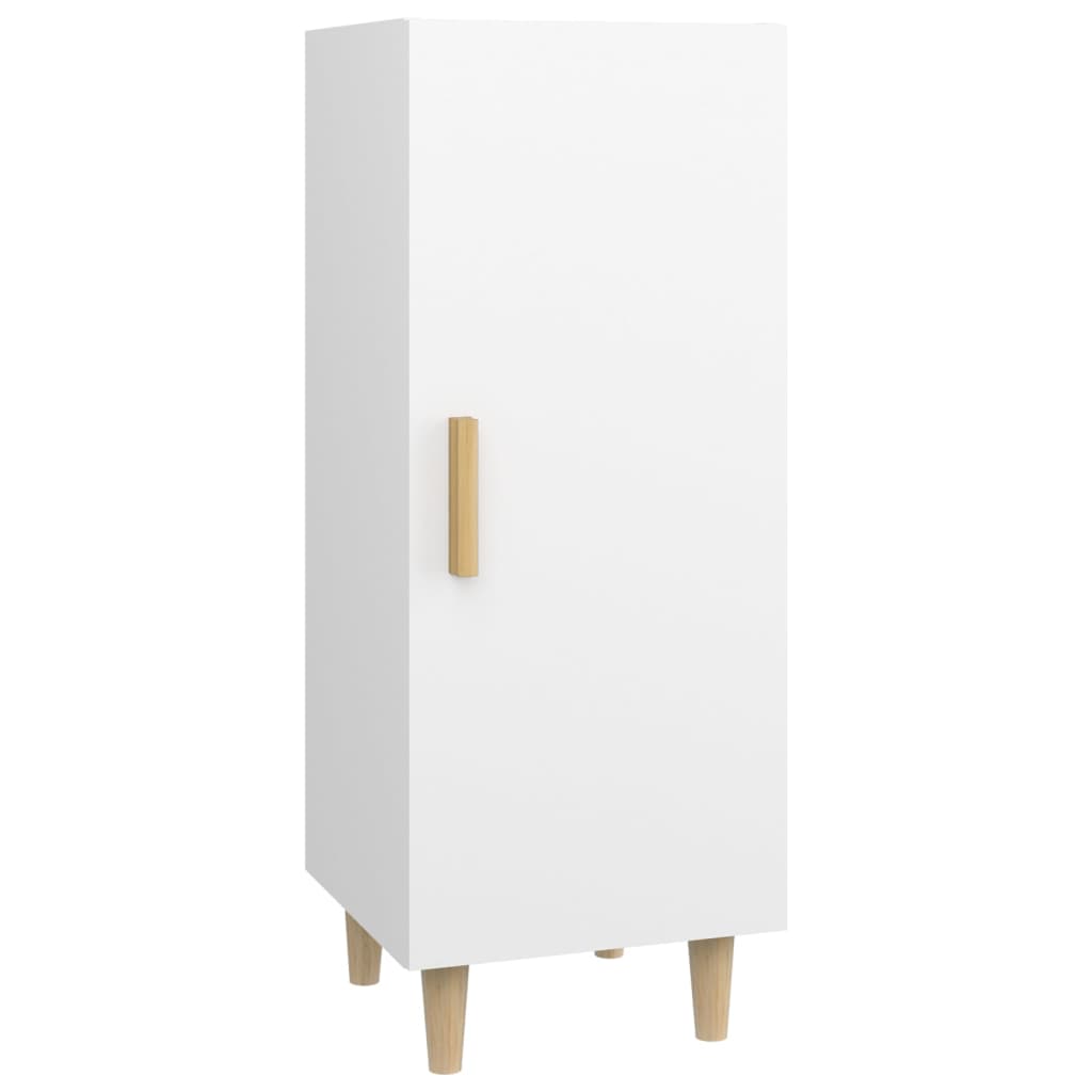 skænk 34,5x34x90 cm konstrueret træ hvid