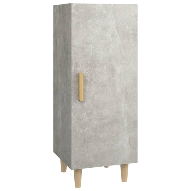 skænk 34,5x34x90 cm konstrueret træ betongrå
