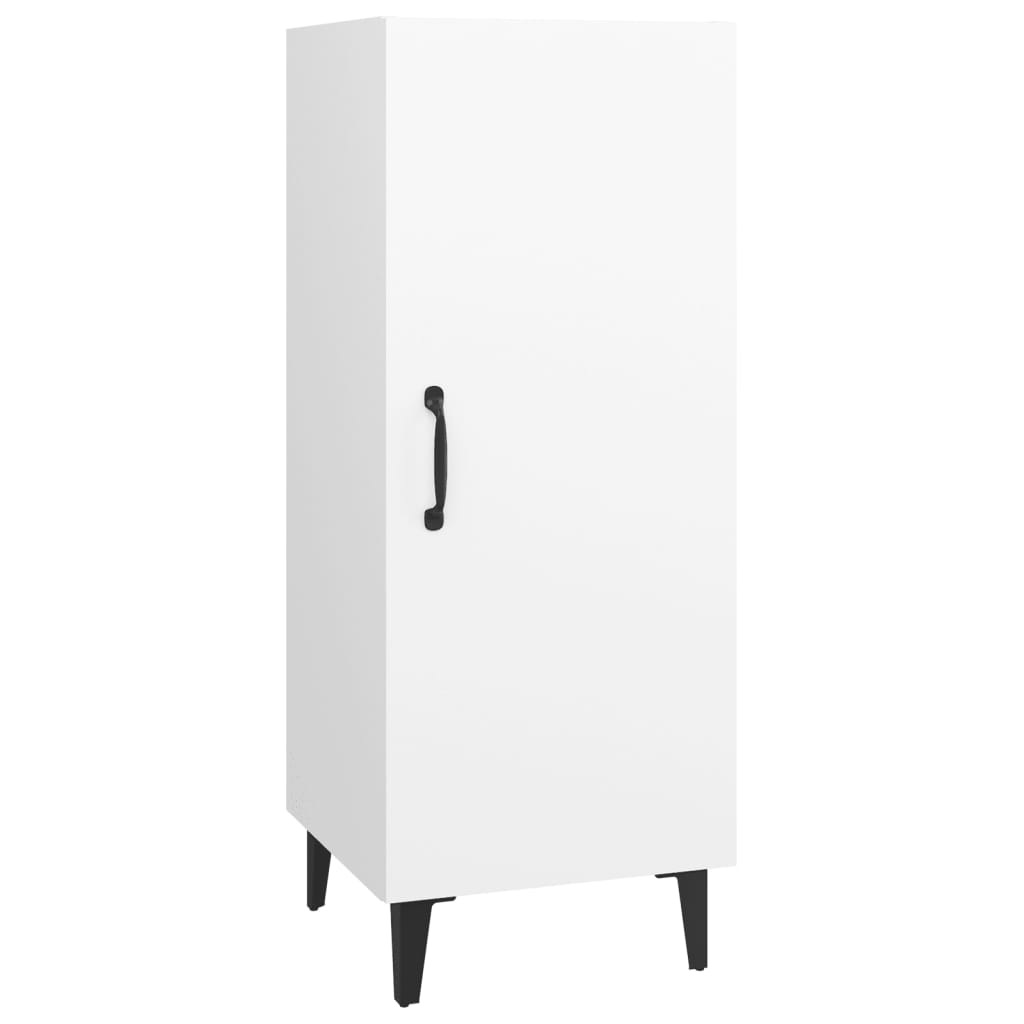 skænk 34,5x34x90 cm konstrueret træ hvid