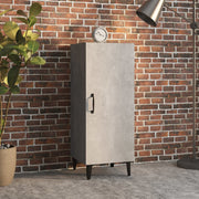 skænk 34,5x34x90 cm konstrueret træ betongrå