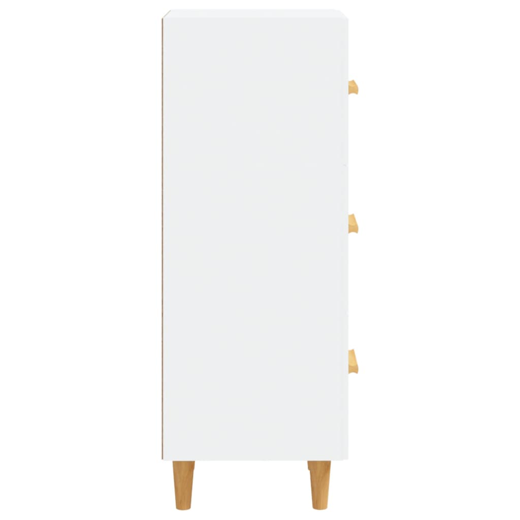 skænk 34,5x34x90 cm konstrueret træ hvid