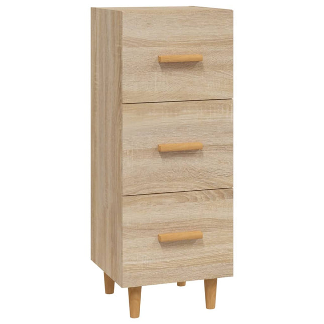skænk 34,5x34x90 cm konstrueret træ sonoma-eg