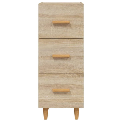 skænk 34,5x34x90 cm konstrueret træ sonoma-eg