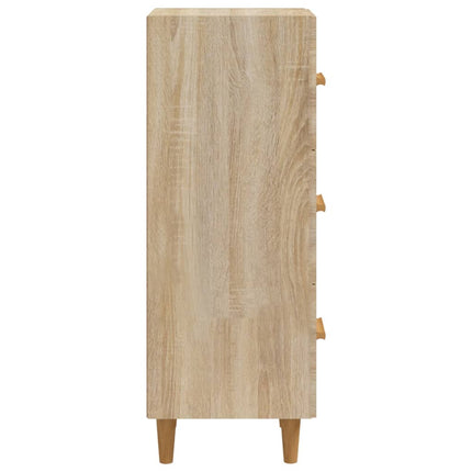 skænk 34,5x34x90 cm konstrueret træ sonoma-eg