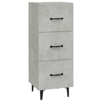 skænk 34,5x34x90 cm konstrueret træ betongrå