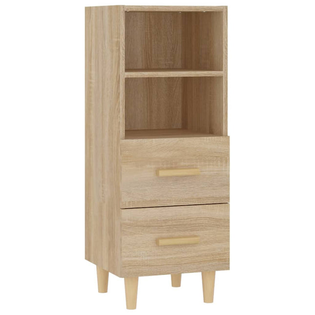skænk 34,5x34x90 cm konstrueret træ sonoma-eg