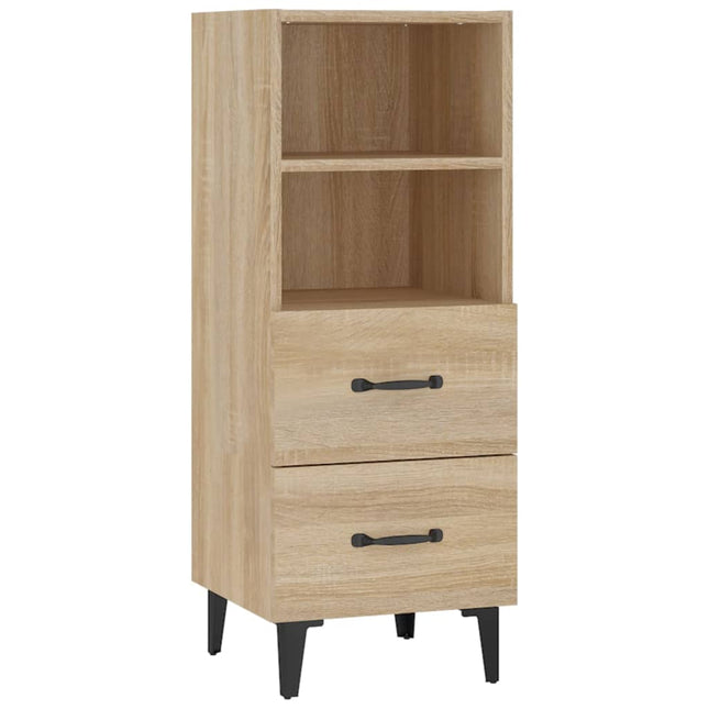 skænk 34,5x34x90 cm konstrueret træ sonoma-eg