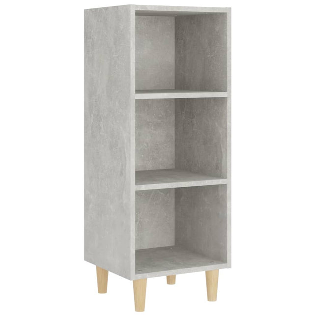 skænk 34,5x32,5x90 cm konstrueret træ betongrå