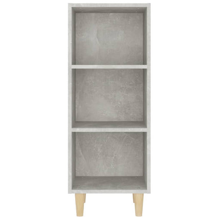 skænk 34,5x32,5x90 cm konstrueret træ betongrå