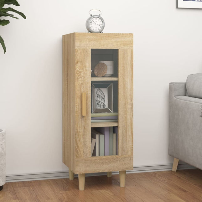 skænk 34,5x34x90 cm konstrueret træ sonoma-eg