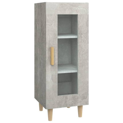 skænk 34,5x34x90 cm konstrueret træ betongrå