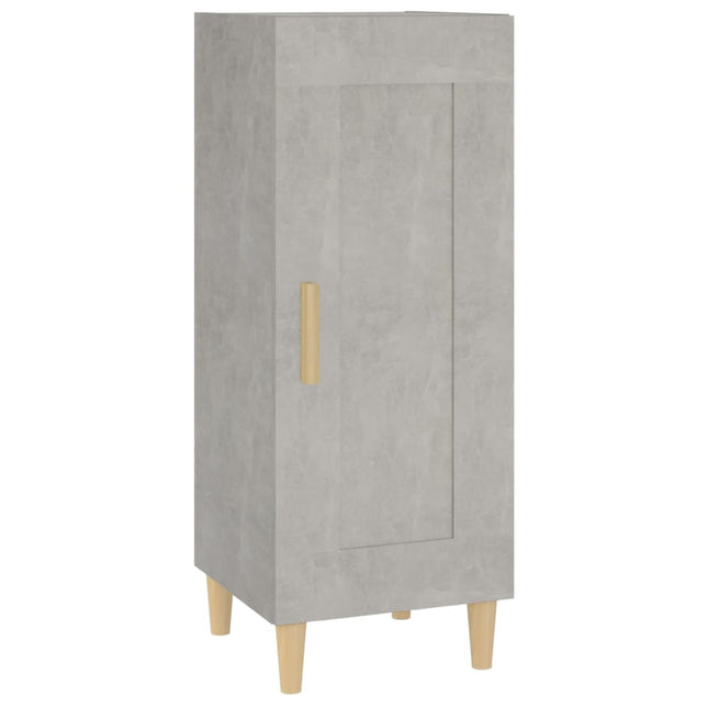 skænk 34,5x34x90 cm konstrueret træ betongrå