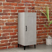 skænk 34,5x34x90 cm konstrueret træ betongrå