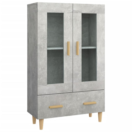 skab 70x31x115 cm konstrueret træ betongrå
