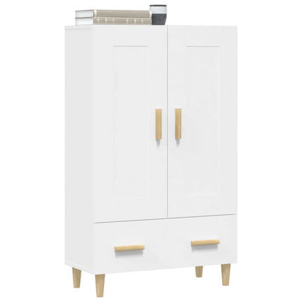 skab 70x31x115 cm konstrueret træ hvid