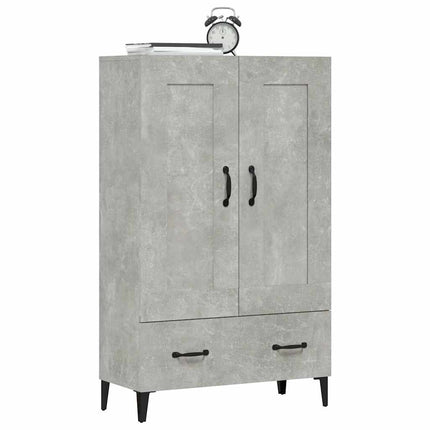 skab 70x31x115 cm konstrueret træ betongrå