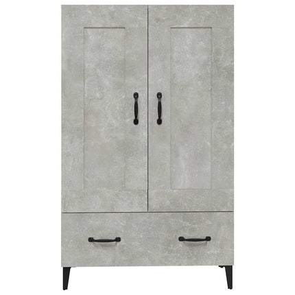 skab 70x31x115 cm konstrueret træ betongrå