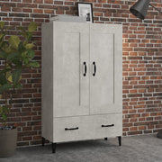 skab 70x31x115 cm konstrueret træ betongrå