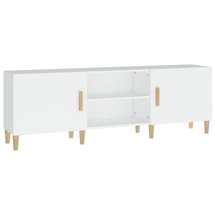 tv-bord 150x30x50 cm konstrueret træ hvid