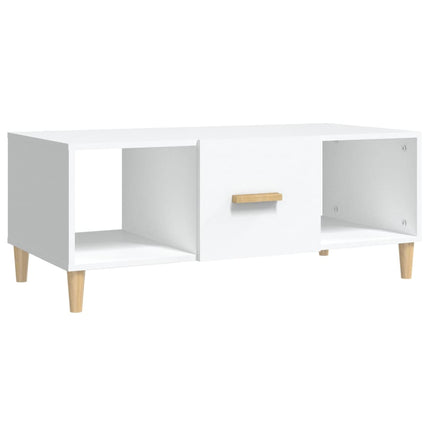 sofabord 102x50x40 cm konstrueret træ hvid