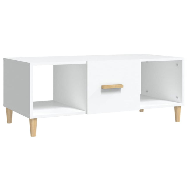 sofabord 102x50x40 cm konstrueret træ hvid