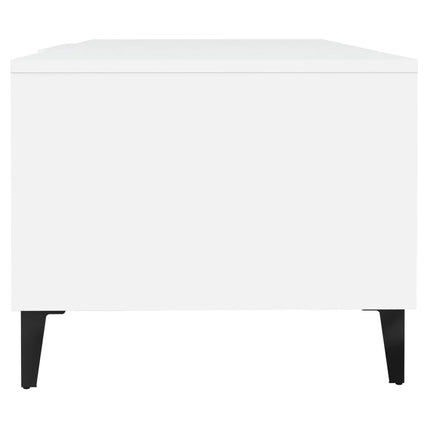 sofabord 102x50x40 cm konstrueret træ hvid
