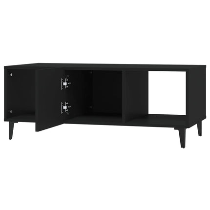 sofabord 102x50x40 cm konstrueret træ sort