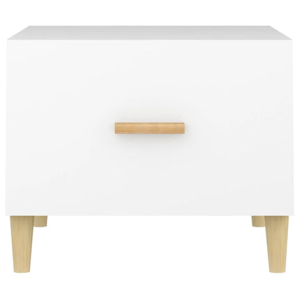 sofaborde 2 stk. 50x50x40 cm konstrueret træ hvid