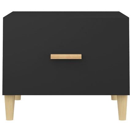 sofabord 50x50x40 cm konstrueret træ sort
